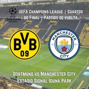 Betsson Chile Pronósticos | Dortmund vs. Manchester City (14 Abr) | Cuartos de Final de la UEFA Champions League