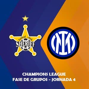 Apostar con Betsson Chile: Sheriff Tiraspol vs Inter Milán (03 Nov) | Pronóstico para la cuarta fecha del grupo D de la UEFA Champions League
