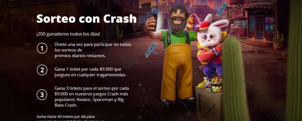 Sorteo con Crash