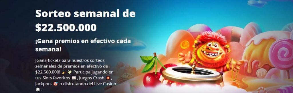 Sorteo semanal de $22.500.000