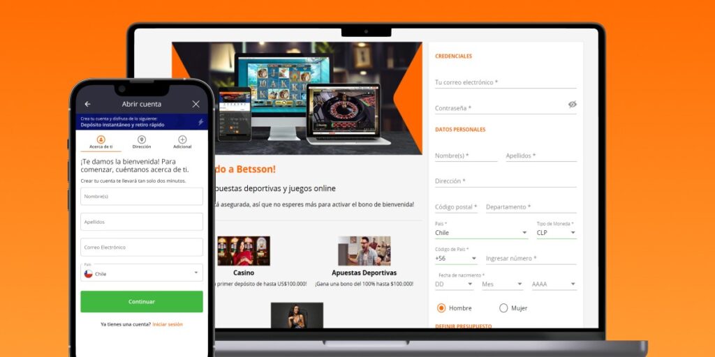 Regístrate y retira en Betsson