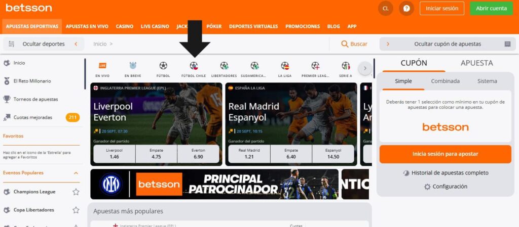 Apuestas en fútbol local 